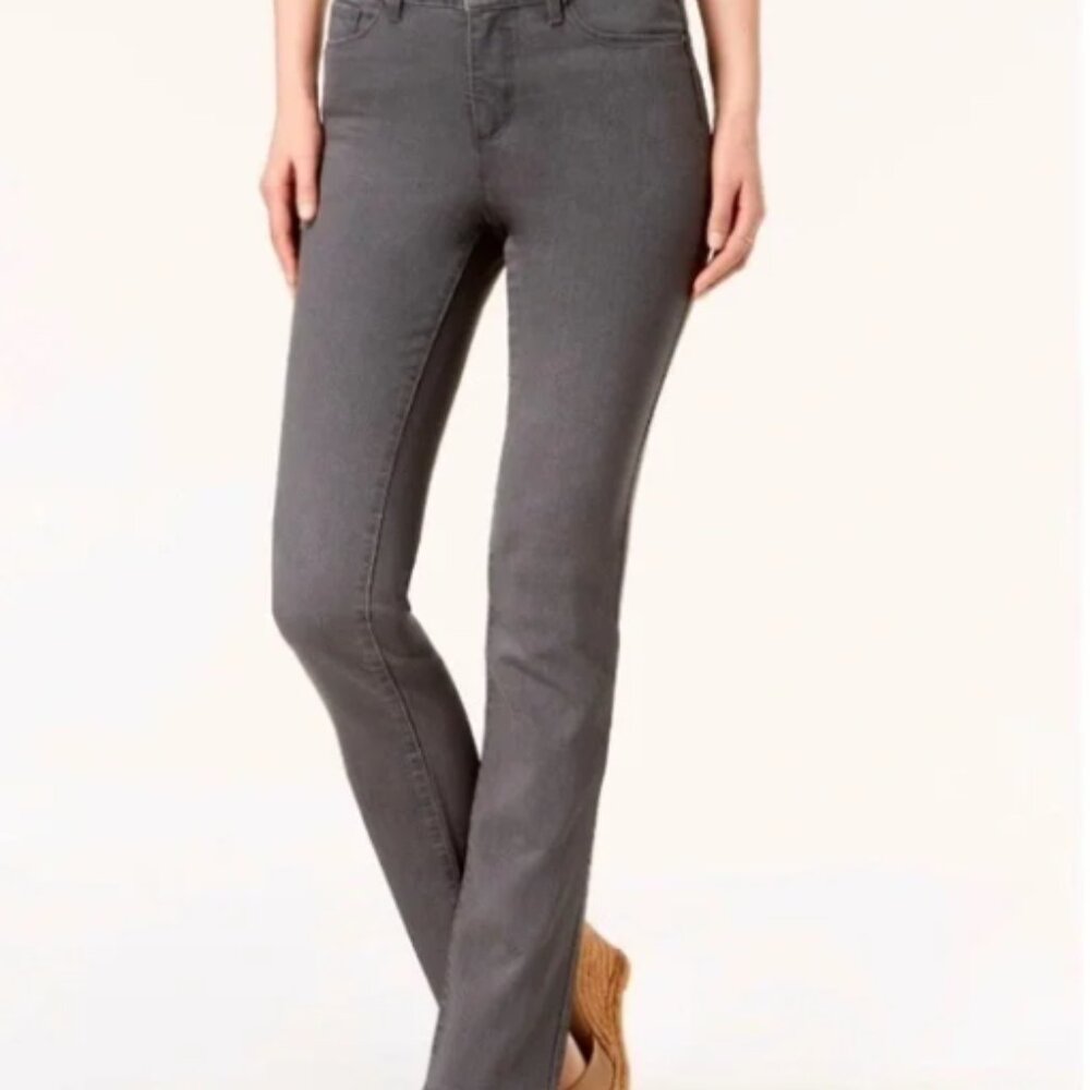 Charter club grey lexington straight leg jeans